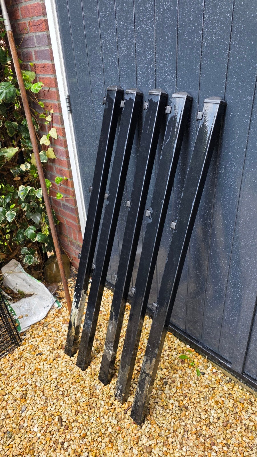 Dubbelstaafshekwerk 80cm hoog, Tuin en Terras, Ophalen, Gebruikt, Dubbelstaafmat hekwerk