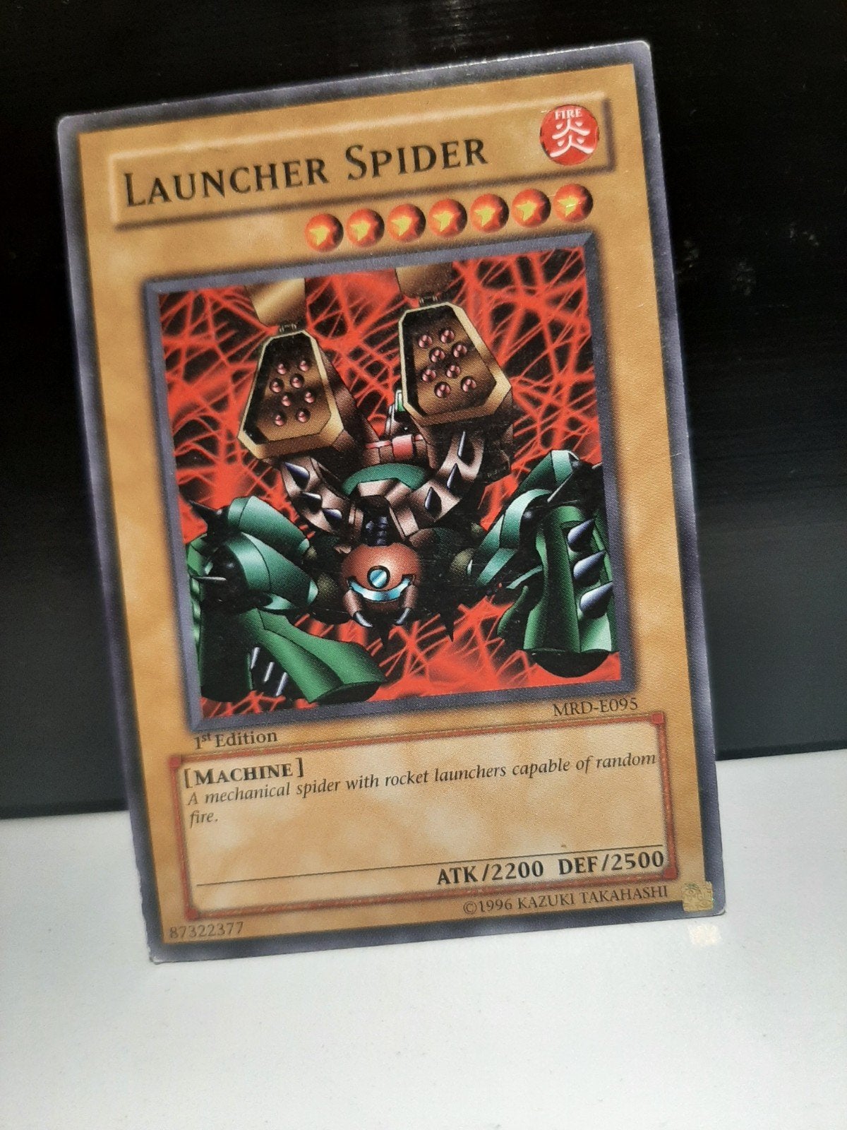 Yu-Gi-Oh! Launcher Spider MRD-E095 1st Edition, Ophalen of Verzenden, Zo goed als nieuw, Losse kaart