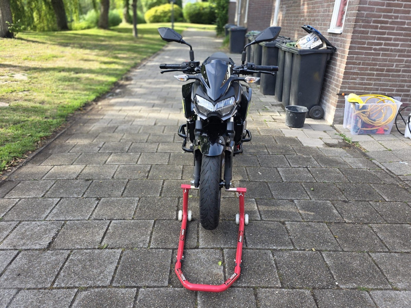 Kawasaki Z400 Naked Bike - Zwart/Neon Groen, Particulier, Naked bike