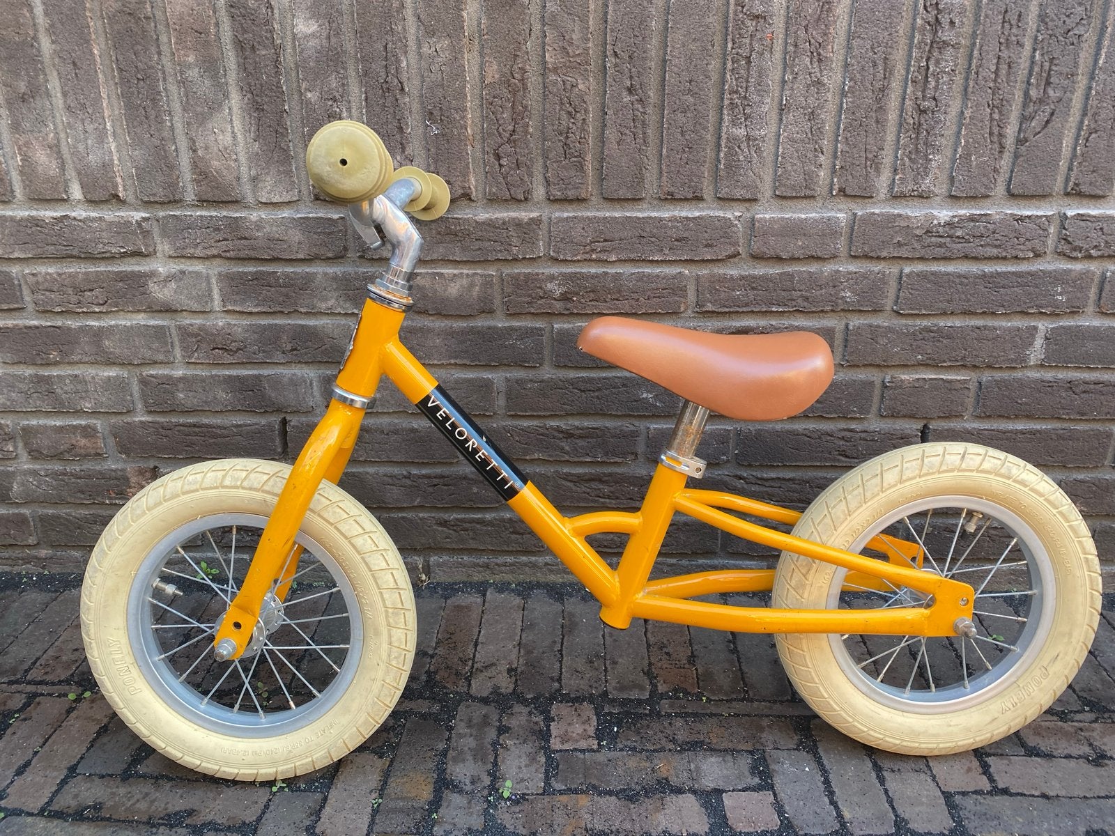 Veloretti loopfiets geel - Zo goed als nieuw, Ophalen, Zo goed als nieuw, Minder dan 16 inch