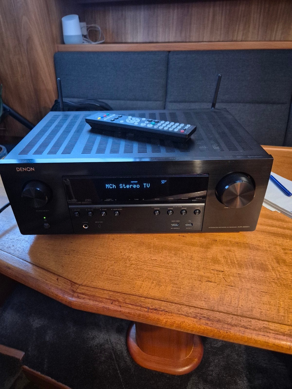 Denon AVR S950H & Harman Kardon TS11 Surround speakerset, Gebruikt, 70 watt of meer, 5.1-systeem, Overige spelers
