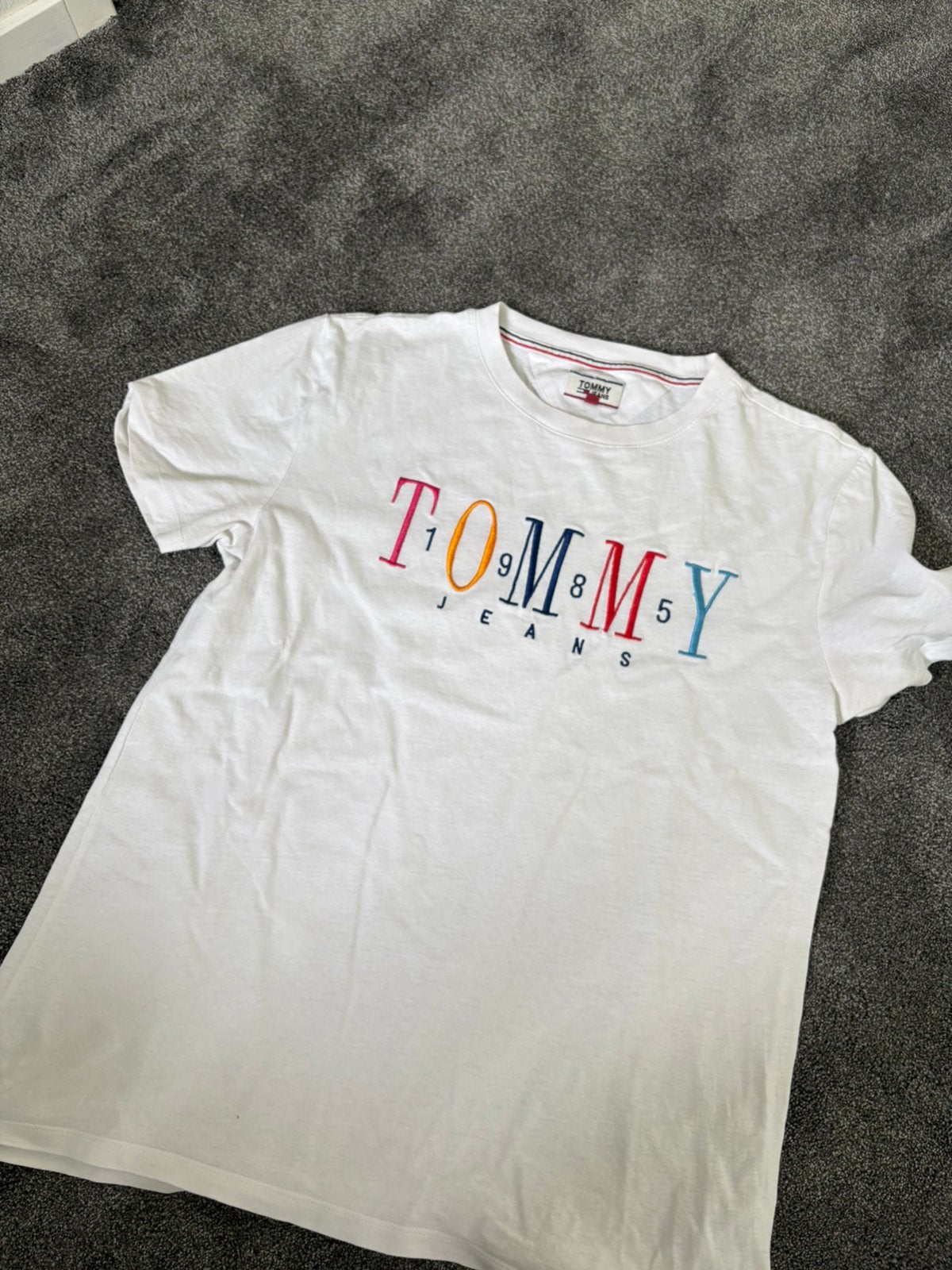 Tommy Hilfiger tshirt, Kleding | Dames, Blauw, Ophalen of Verzenden, Zo goed als nieuw, Korte mouw