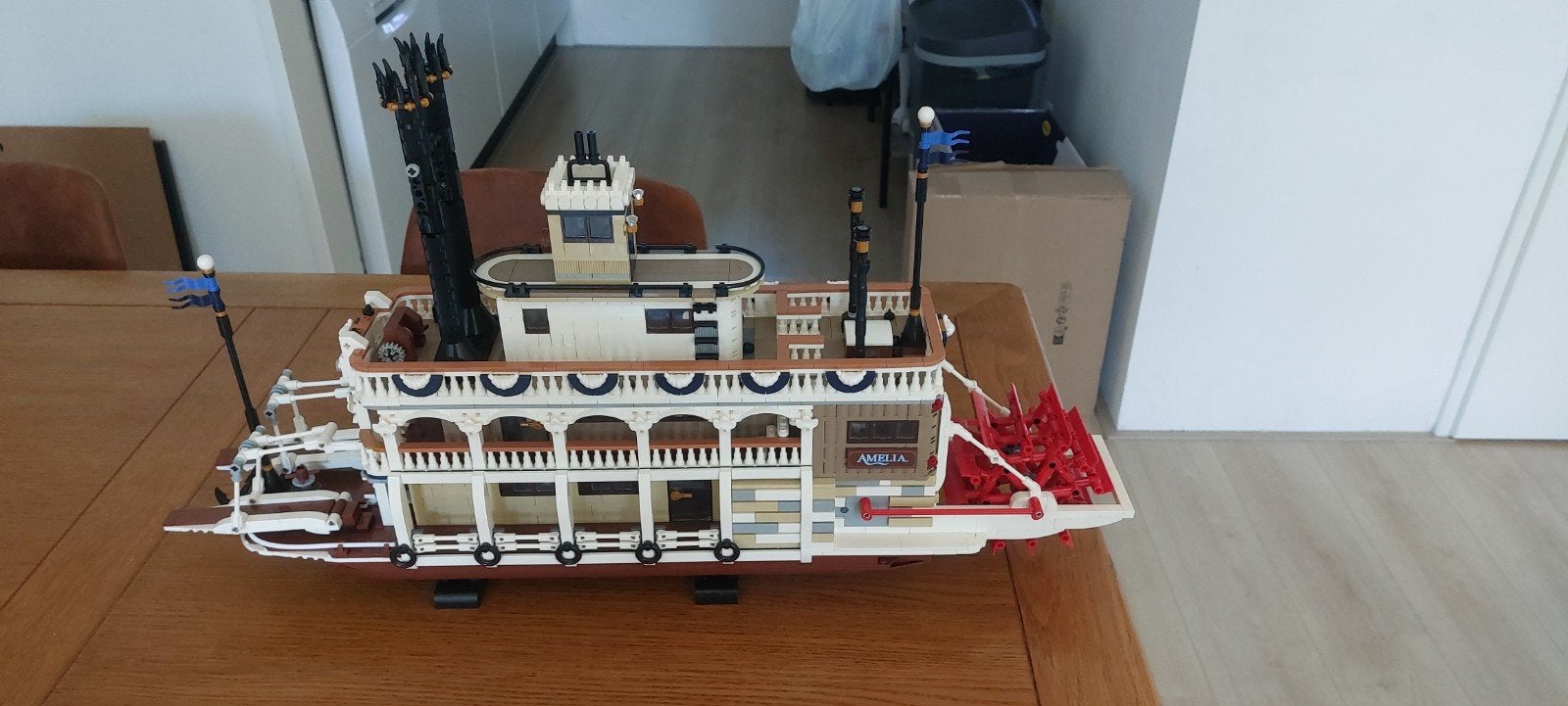 stoomboot Amelia, Ophalen, Zo goed als nieuw, Compleet, Complete set