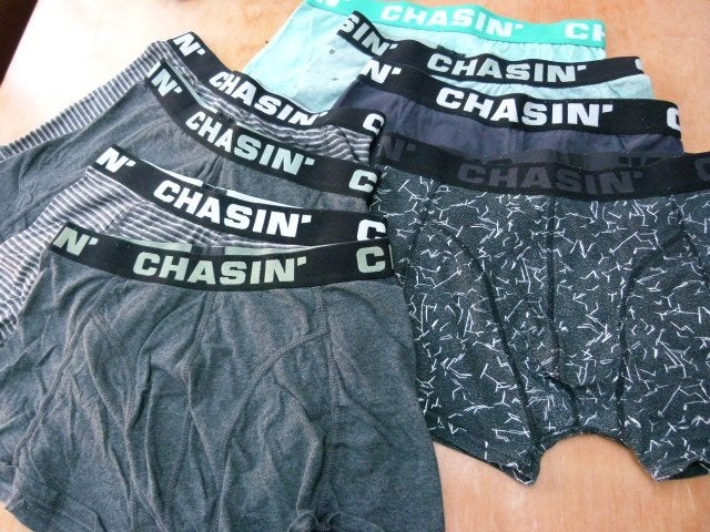 Chasin heren boxershort maat M grijs groen 8 stuks, Verzenden, Overige kleuren, Chasin, Boxer