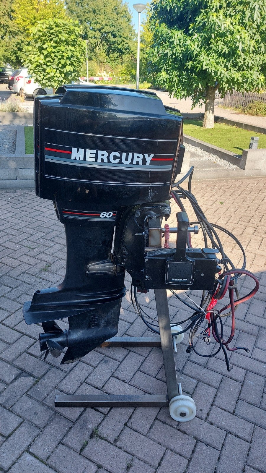 Nette Mercury 60 2 takt langstaart met afstandbediening, Watersport en Boten, Buiten- en Binnenboordmotoren, Ophalen, Gebruikt