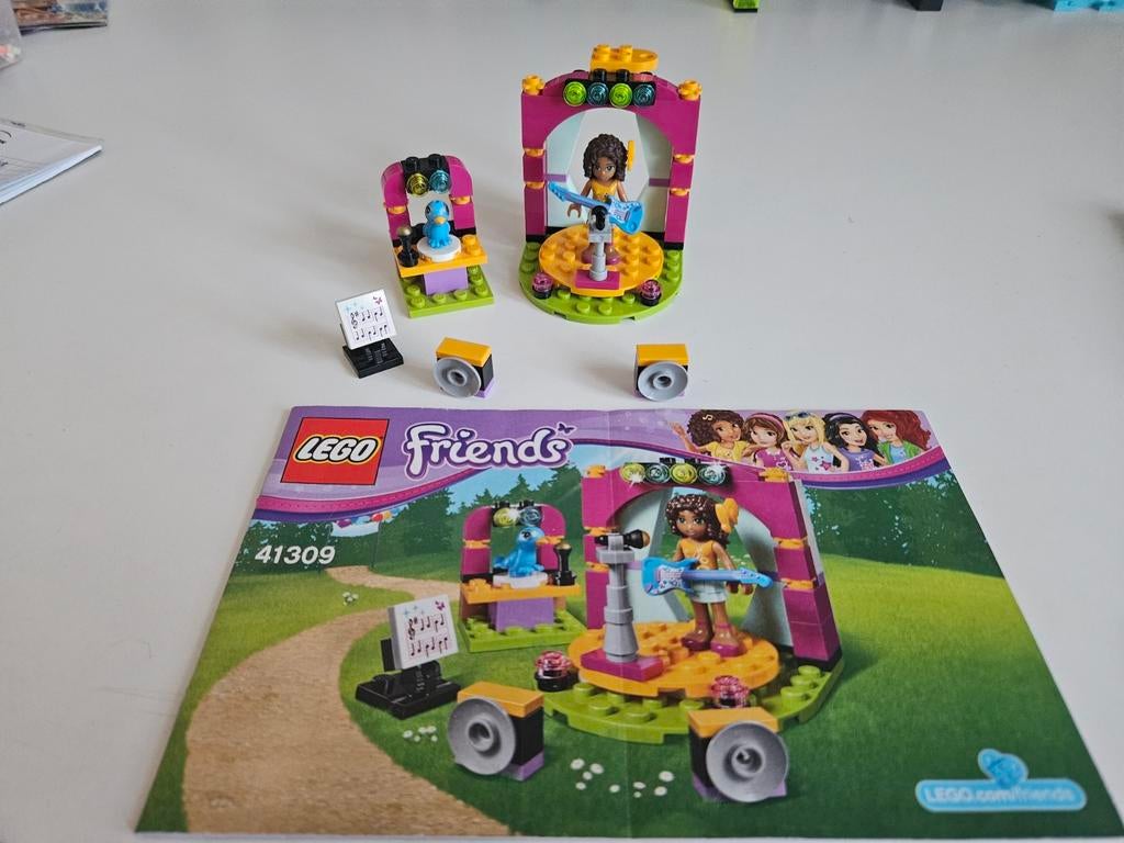 Lego Friends 41309 Andrea's Muziekshow, Lego, Friends, Ophalen of Verzenden, Complete set
