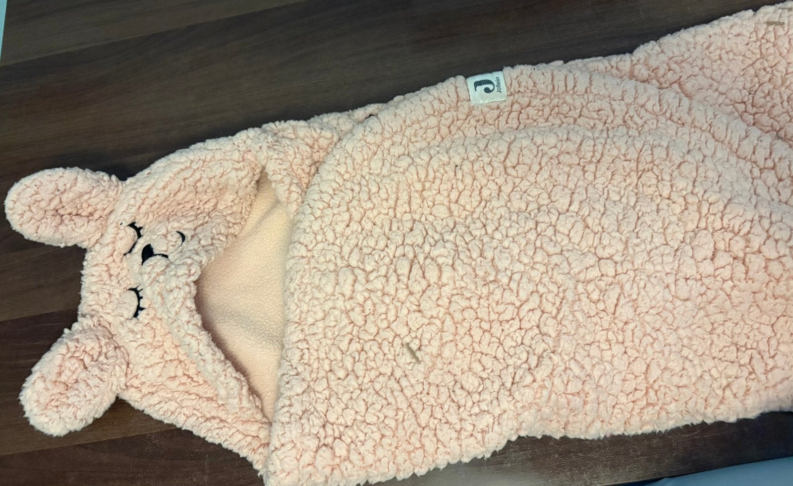 Wikkeldeken jollein teddy roze, Ophalen of Verzenden, Zo goed als nieuw, Roze, Jollein