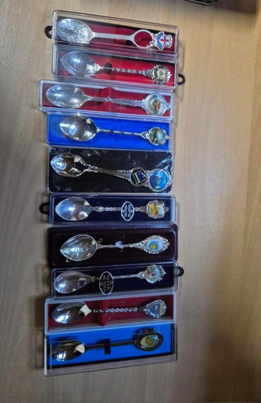 Verzameling souvenirlepeltjes lepeltjes, Antiek en Kunst, Antiek | Bestek, Ophalen of Verzenden