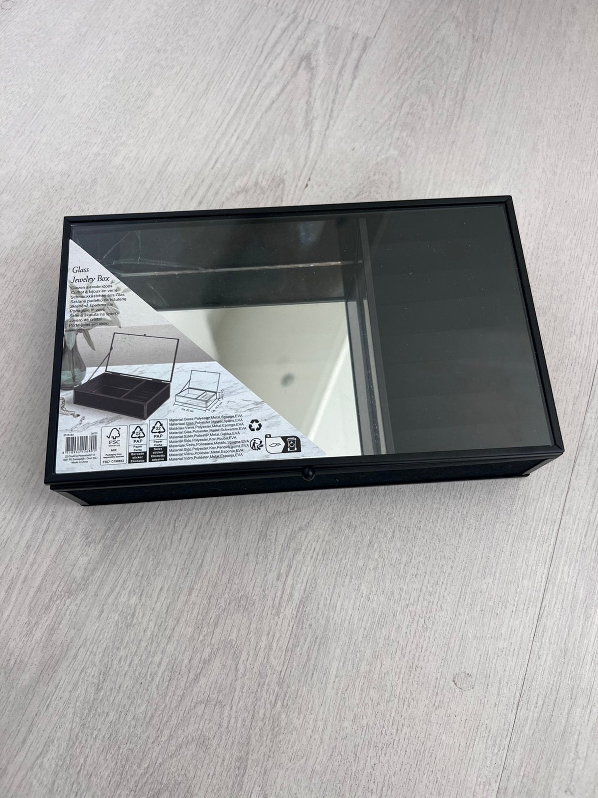 Sieraden doos, Ophalen of Verzenden, Zo goed als nieuw, Zwart