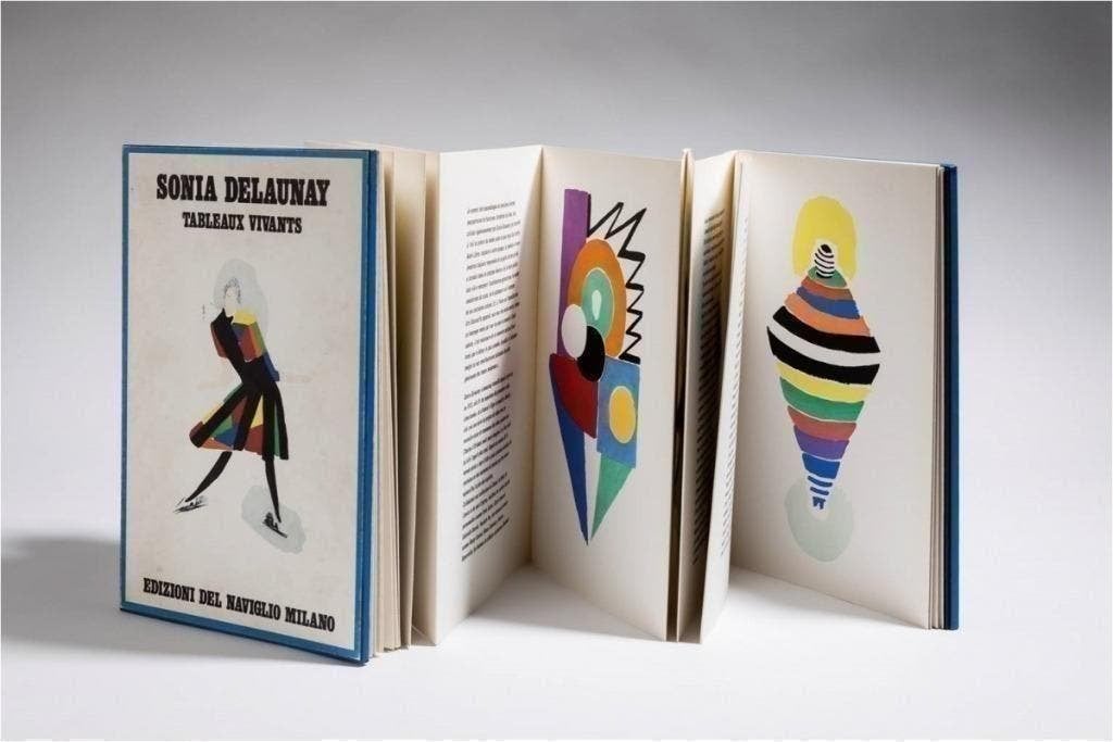Sonia Delaunay-Tableaux Vivants-27 Pochoirs-1969, Antiek en Kunst, Ophalen of Verzenden