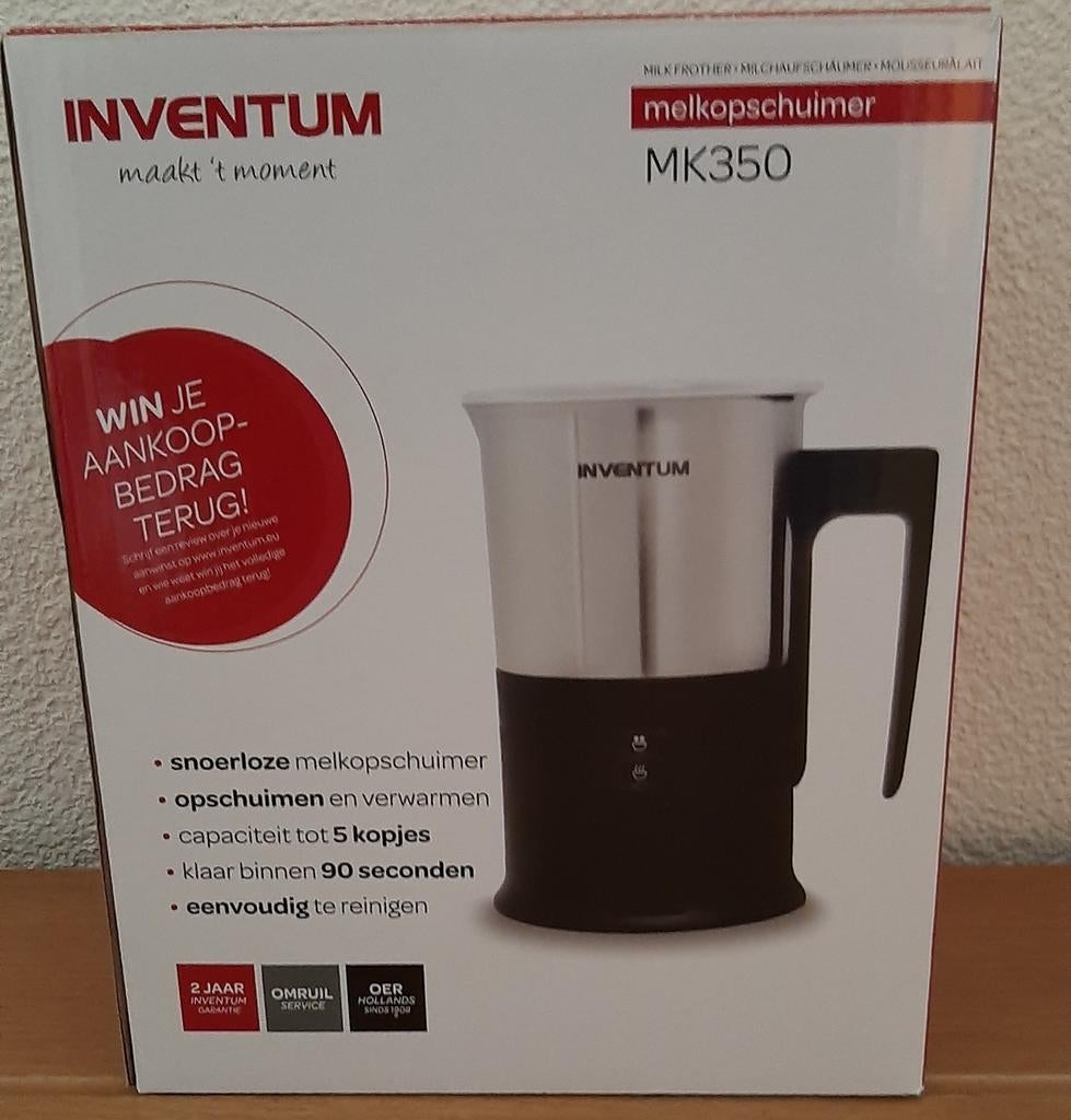 Inventum melkopschuimer mk350, Witgoed en Apparatuur, Melkopschuimers, Ophalen of Verzenden, Nieuw