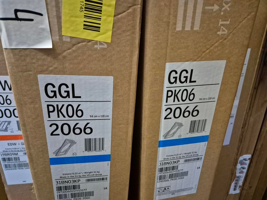 Magazijn opruiming nieuwe VELUX dakramen!!!!, Doe-het-zelf en Verbouw, Glas en Ramen, Minder dan 80 cm, 80 tot 120 cm, Nieuw, Ophalen of Verzenden