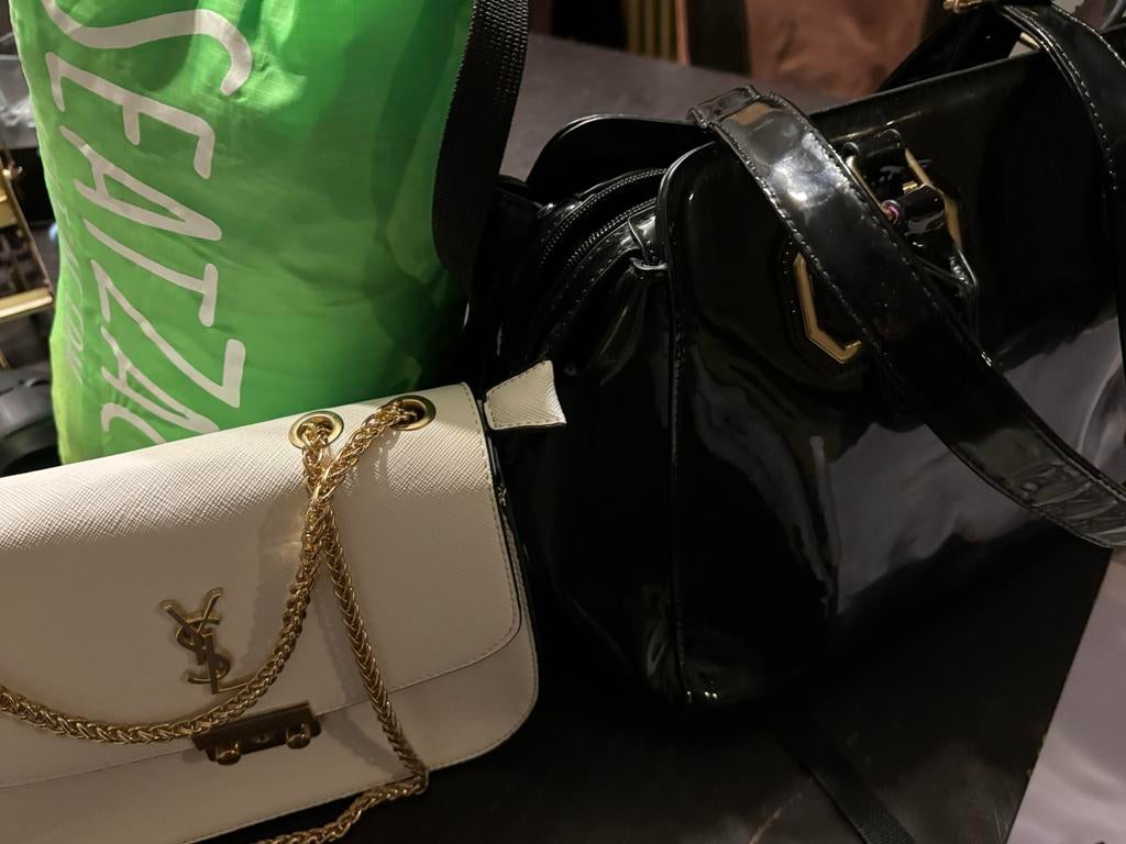 Stijlvolle handtassen set, Ophalen, Zo goed als nieuw, Wit, Handtas