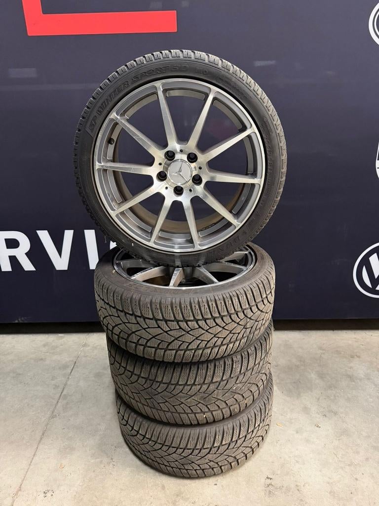 Mercedes-Benz C63 W204 winterset 235/40R18 255/35R18 MO, 18 inch, Gebruikt, Banden en Velgen, 235 mm