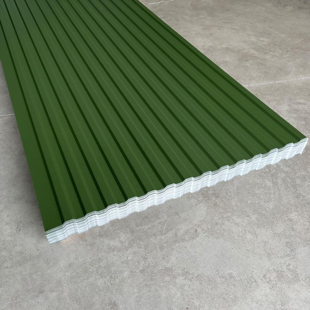 Damwandplaten kleur groen en antraciet, voor wand en dak., Doe-het-zelf en Verbouw, Platen en Panelen, Ophalen, Nieuw, Overige materialen