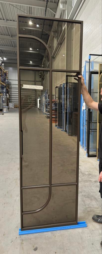 Taatsdeur Brown Anodic 2461mmx700mm exacte maat sale *145.2, Firma Hout en Staal, 215 cm of meer, Binnendeur, Nieuw