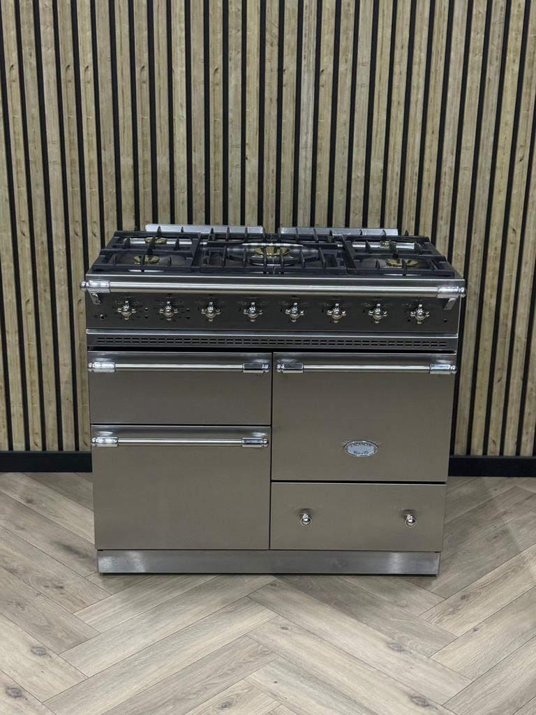 Lacanche Inox 100cm Gasoven + Hete Lucht + Pizzaoven
