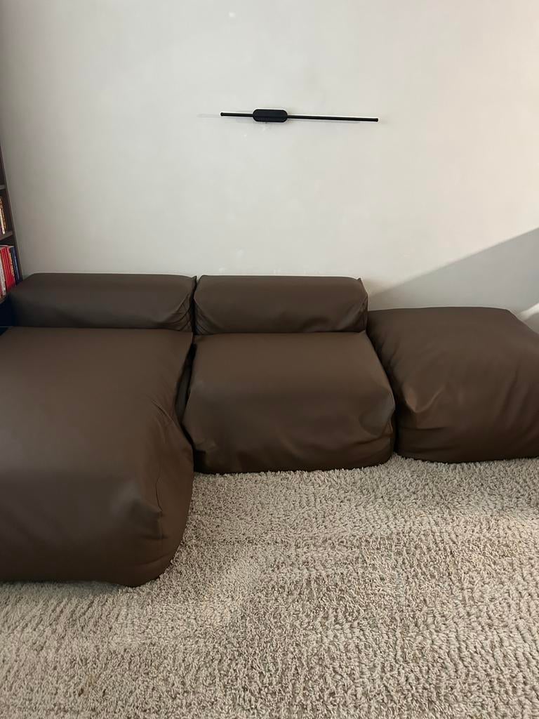 Japandi Lounge Bank / Bankstel, Ophalen, Gebruikt, 100 tot 125 cm, Hoekbank
