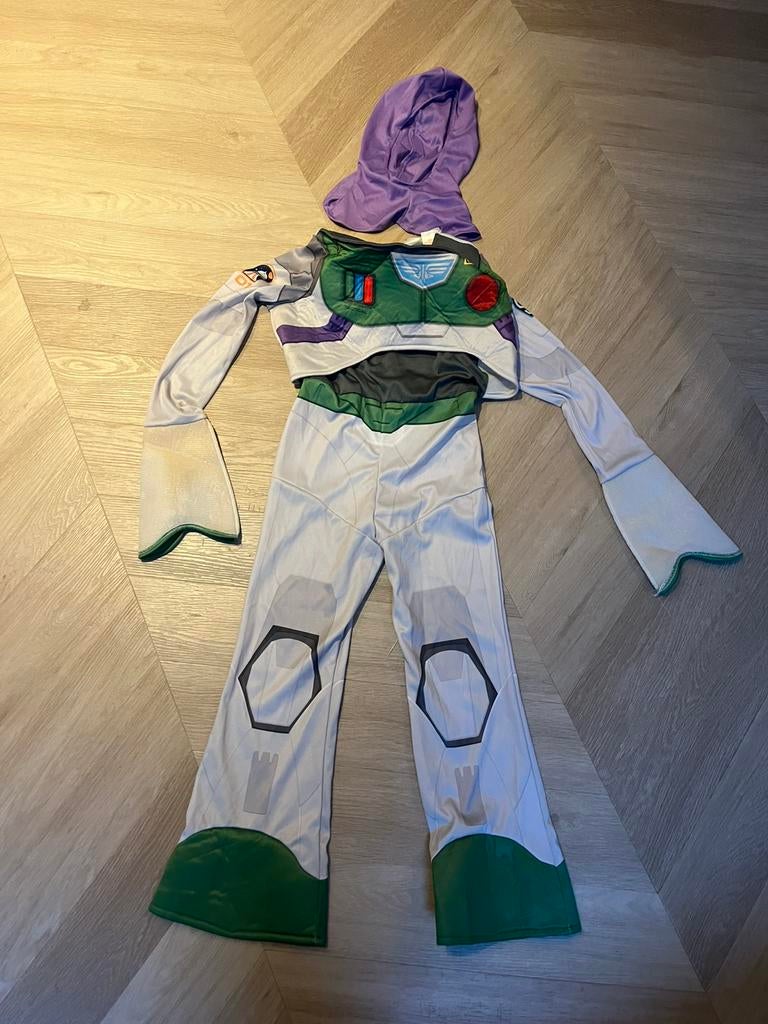 Toy Story verkleedpak Buzz Light Year 7-8 jaar, Ophalen of Verzenden, Zo goed als nieuw, 104 of kleiner, Jongen of Meisje