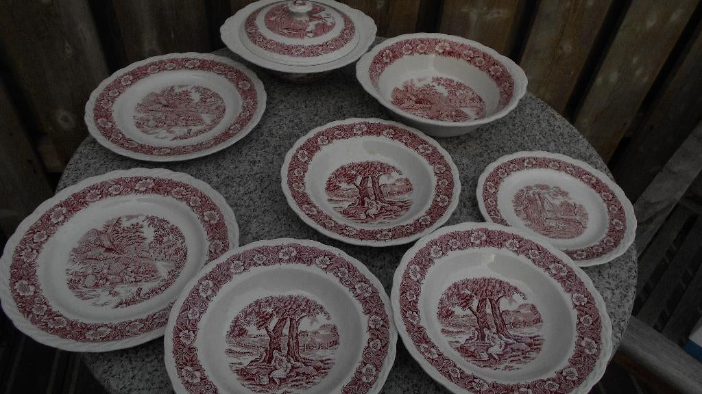 2X engels servies Countryside GRINDLEY BORDEN SCHALEN A keus, Ophalen of Verzenden