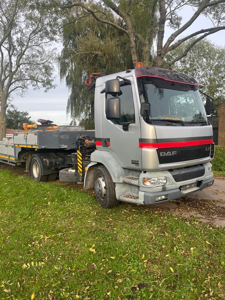 Daf lf55 180 met semidieplader uitschuifbaar, Particulier, Te koop