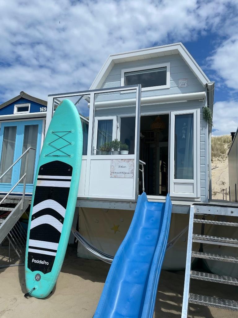 Sfeervol Strandhuisje met Sup,Glijbaan en Hangmat te Dishoek, 2 slaapkamers, Overige typen, Zeeland, Speeltuin