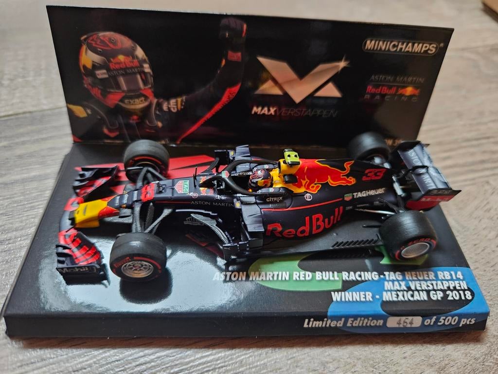 Minichamps Max Verstappen Mexican GP 2018 1/500, Ophalen of Verzenden