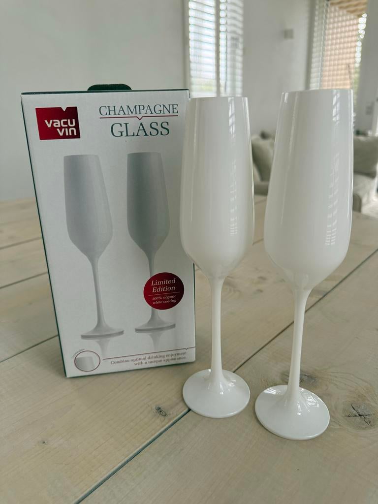 Vacu Vin Champagne Glazen - Limited Edition - Nieuwstaat, Huis en Inrichting, Keuken | Keukenbenodigdheden, Zo goed als nieuw