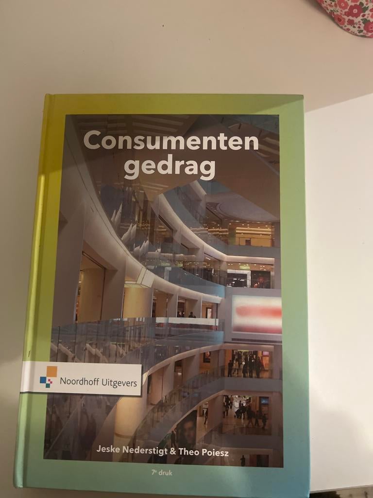 Consumentengedrag - Jeske Nederstigt & Theo Poiesz, Ophalen of Verzenden, Zo goed als nieuw, Economie en Marketing