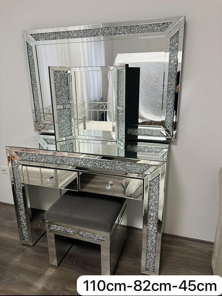 Kaptafel / make-up tafel met spiegel – luxe design, Ophalen, Zo goed als nieuw, 50 tot 100 cm