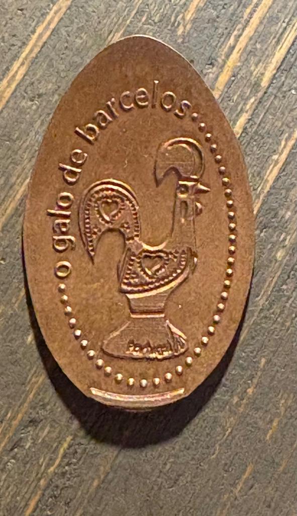 Pressed Penny o galo de barcelos, Ophalen of Verzenden, Overige materialen, Buitenland