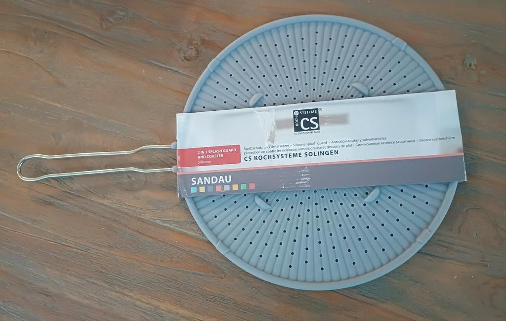 NIEUW CS Sandau 2in1 splash guard (spatscherm) + onderzetter, Ophalen of Verzenden, Nieuw