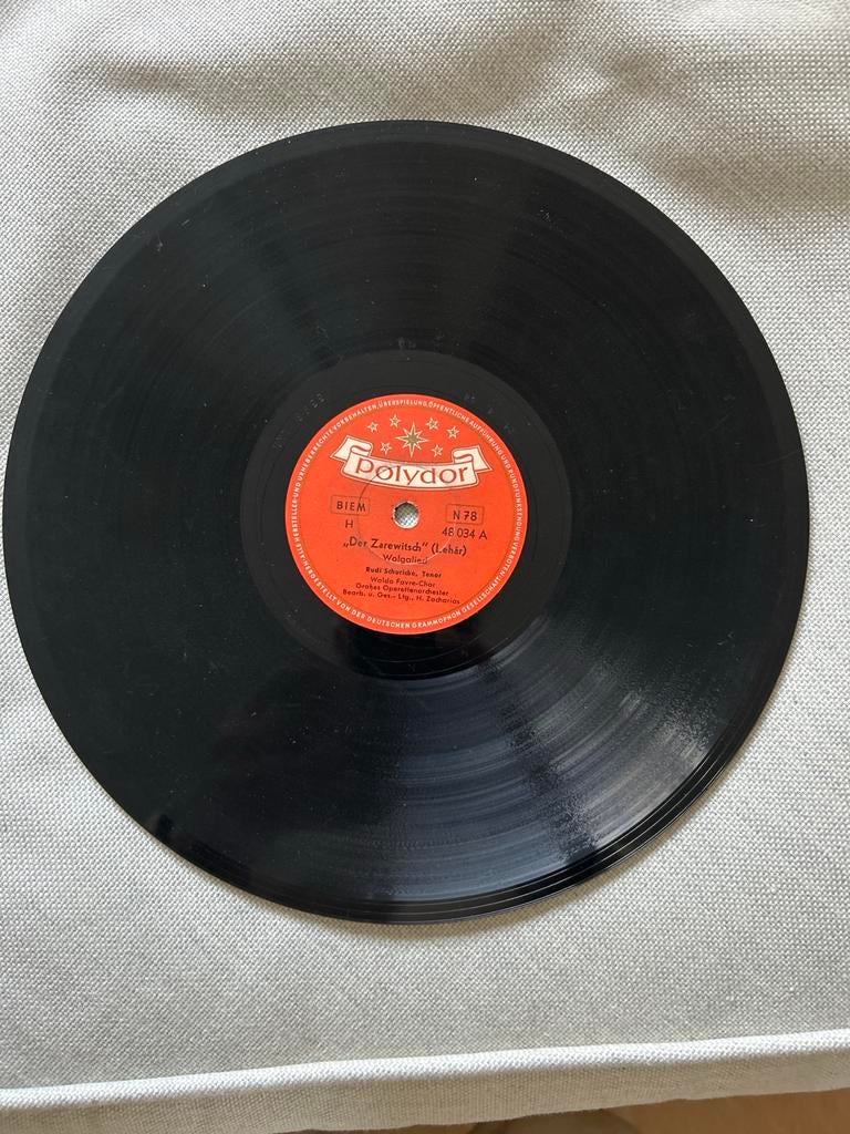Polydor Schellak - Der Zarewitsch - Rudi Schuricke, Gebruikt, 10 inch, Klassiek, Overige typen