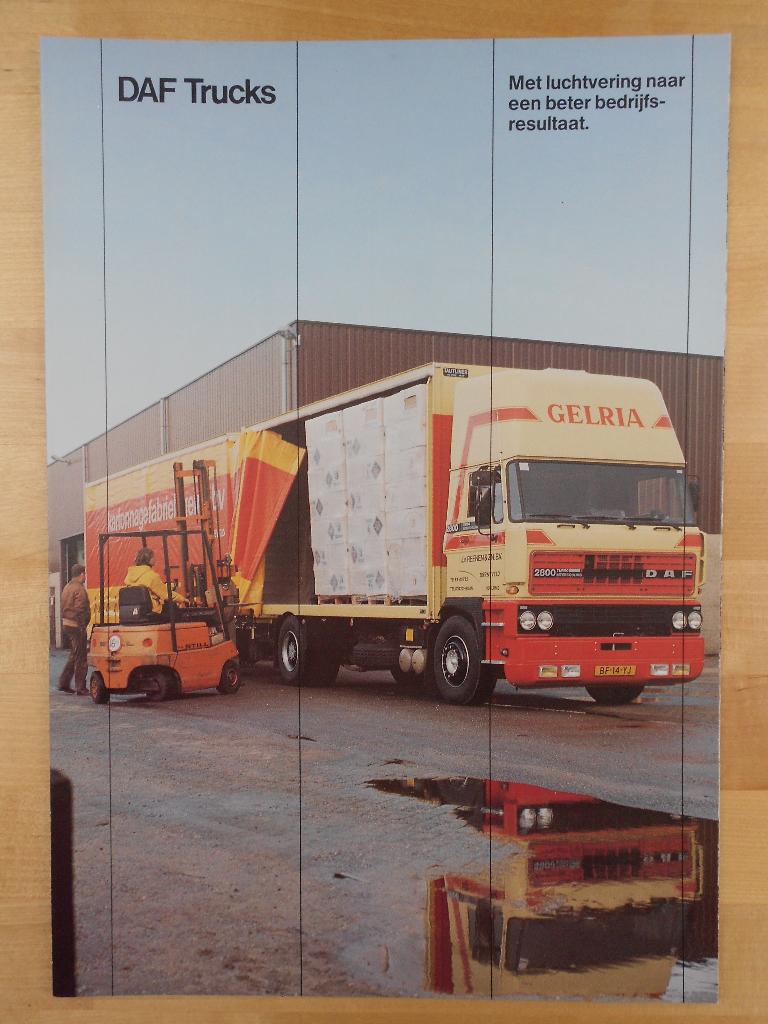 DAF Luchtvering Brochure ca 1983 - NL - 3300 2800 2500 2300, Ophalen of Verzenden, Zo goed als nieuw, Overige merken, DAF