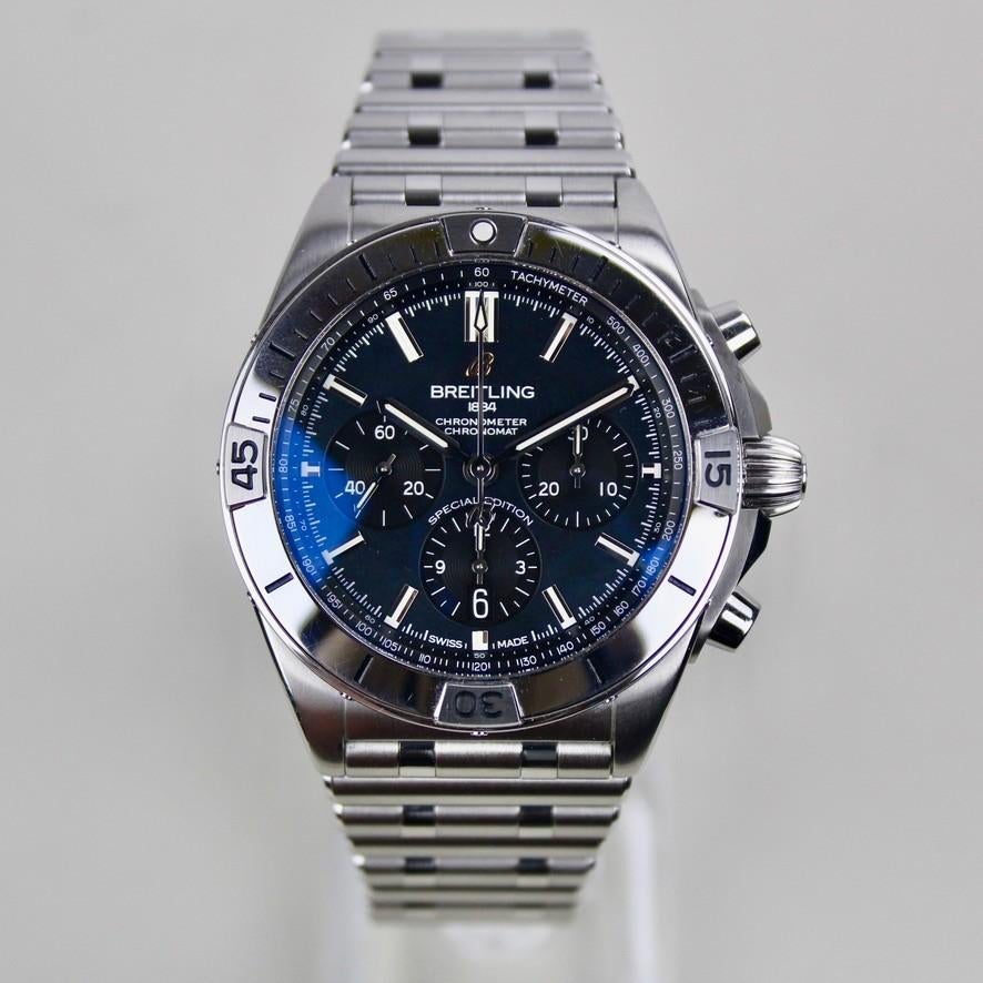 Breitling Chronomat B01 - AB0134 - MOP Special edition, Staal, Staal, Breitling, Polshorloge