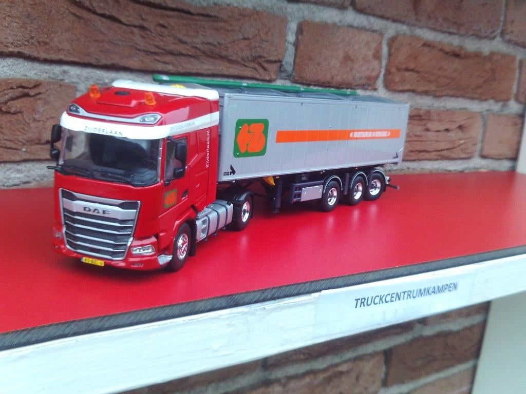 Tekno  Daf  XG   4 x 2  met  Stas  kipper  van  Zijderlaan., Ophalen of Verzenden, Nieuw, Bus of Vrachtwagen, Tekno