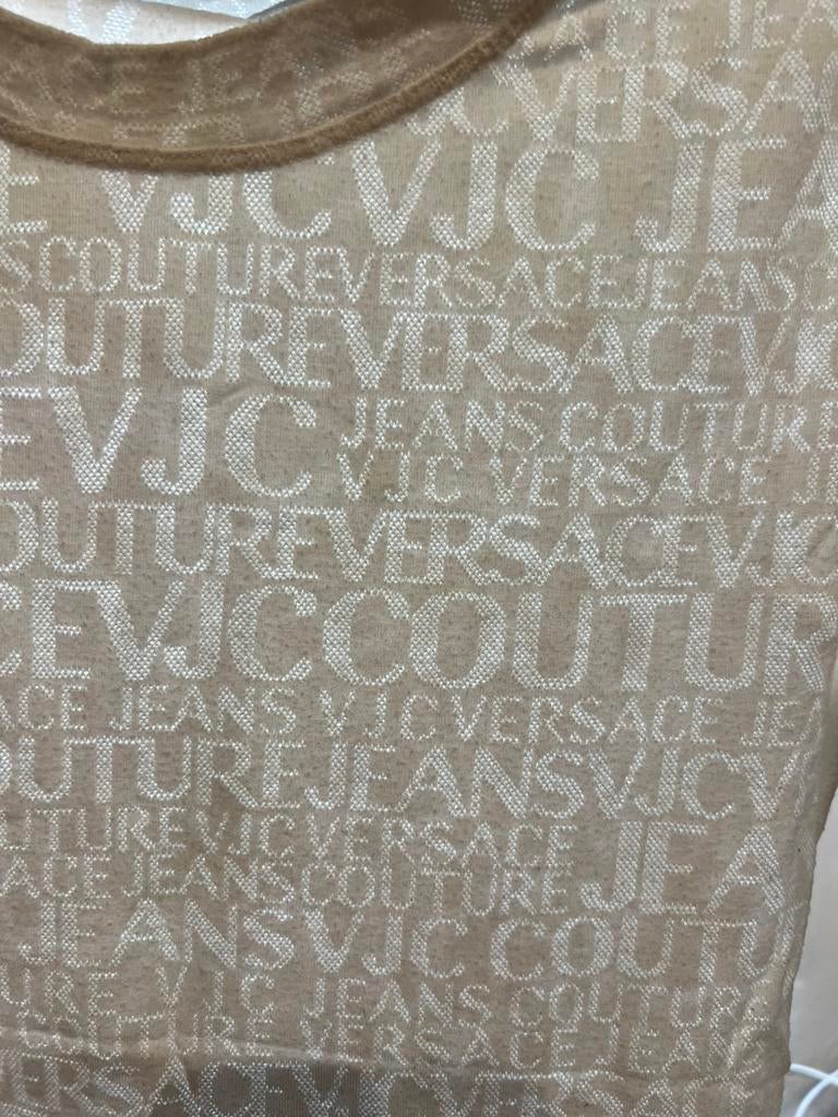 Versace Jeans Couture T-shirt, Wit, Ophalen of Verzenden, Korte mouw, Maat 34 (XS) of kleiner