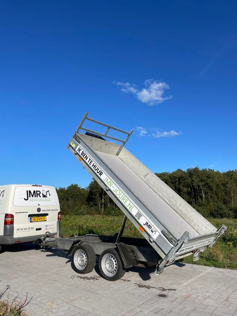 TE HUUR:: Hapert Kipper/Kieper aanhangwagen., Tuin en Terras, Ophalen, Zo goed als nieuw, Overige soorten, Hapert