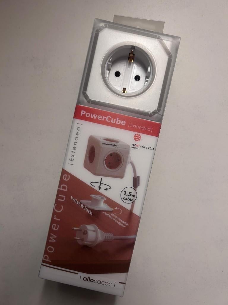 Allocacoc PowerCube Extended USB 1.5m 4V RA/2X USB, Ophalen of Verzenden, Zo goed als nieuw