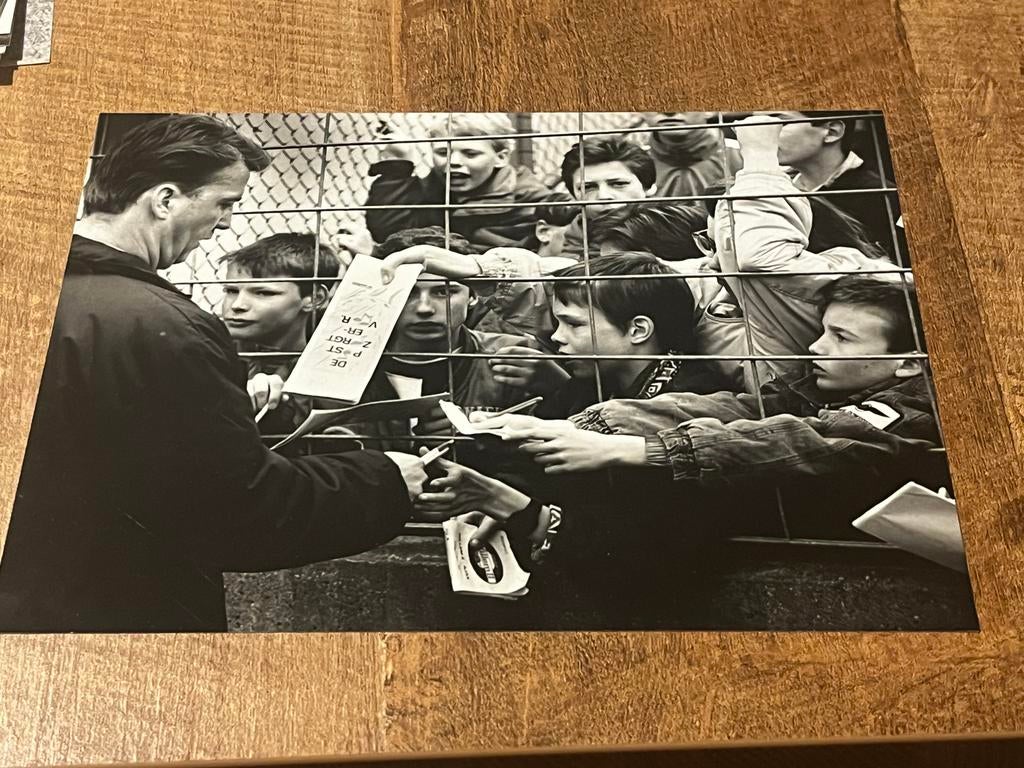 Persfoto  originerl ajax louis van gaal groot25x19cm, Ophalen of Verzenden