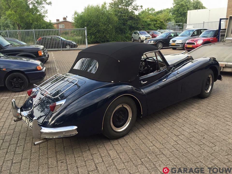 Jaguar XK 140 DHC Restauration project, Auto's, 12 maanden, Achterwielaandrijving, Blauw, Bedrijf