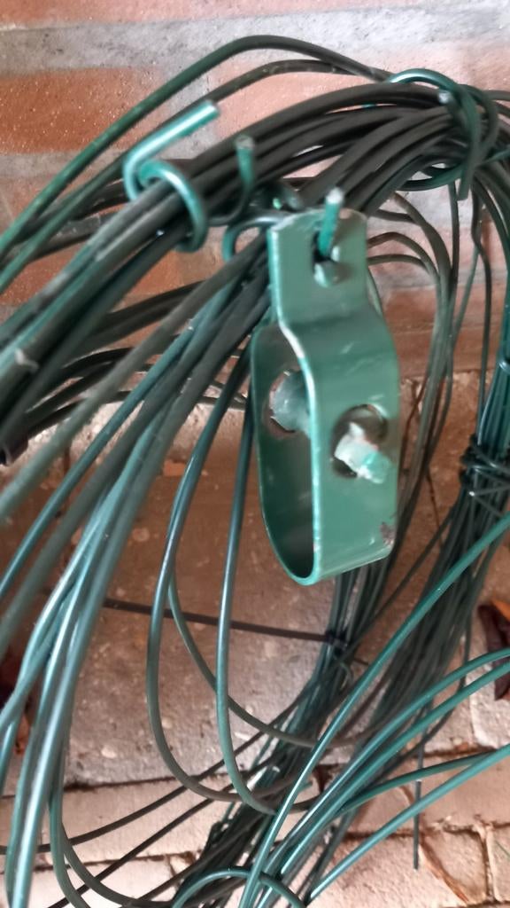 Groene draad voor tuin of weide, Ophalen of Verzenden, Gebruikt, 20 meter of meer, Draad