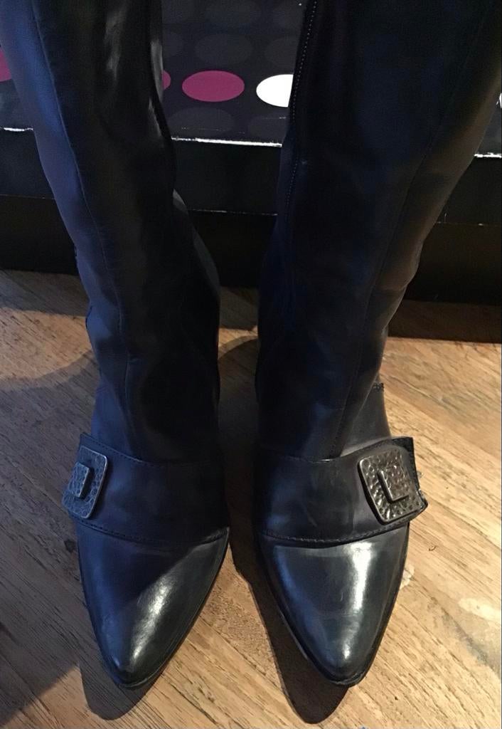Spiral leren laarzen paars/grijs maat 36 in originele doos, Kleding | Dames, Schoenen, Hoge laarzen, Ophalen of Verzenden, Zo goed als nieuw