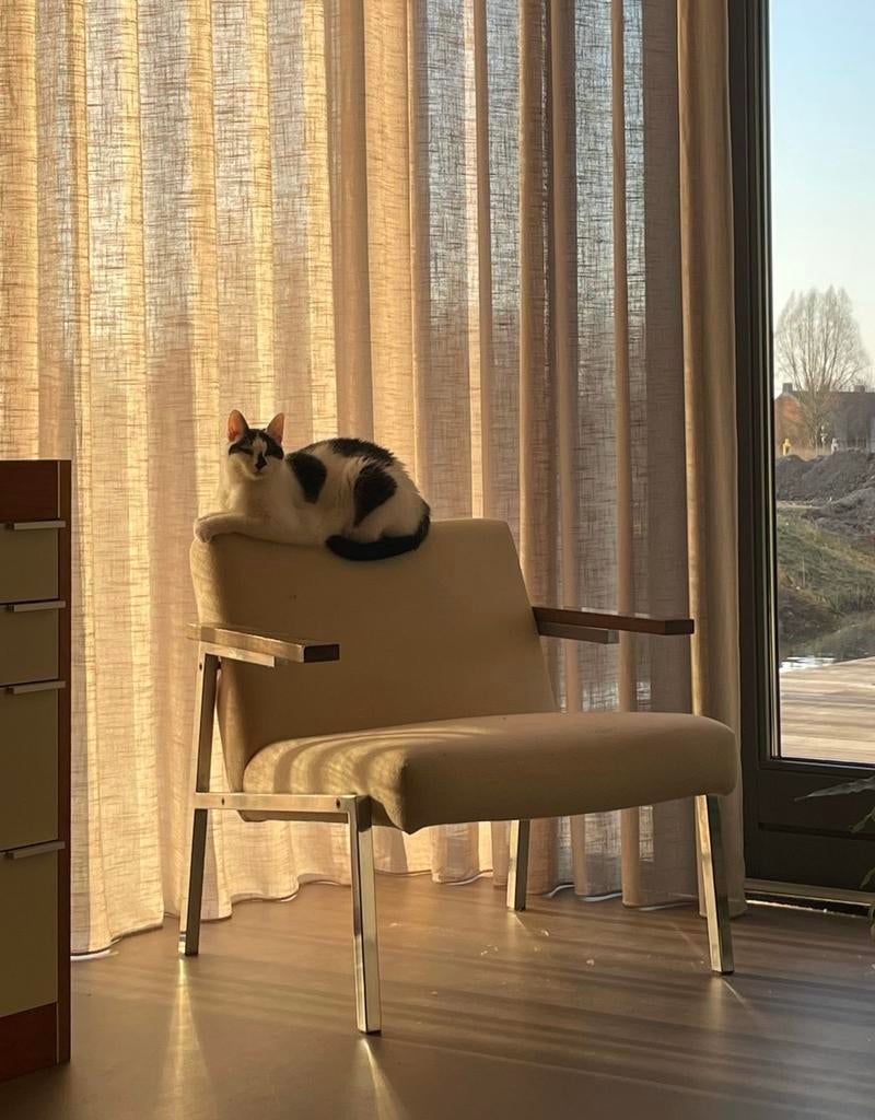 Vintage Spectrum SZ 63 fauteuil Martin Visser 1960, Huis en Inrichting, Fauteuils, Ophalen, Gebruikt, Minder dan 75 cm, Stof