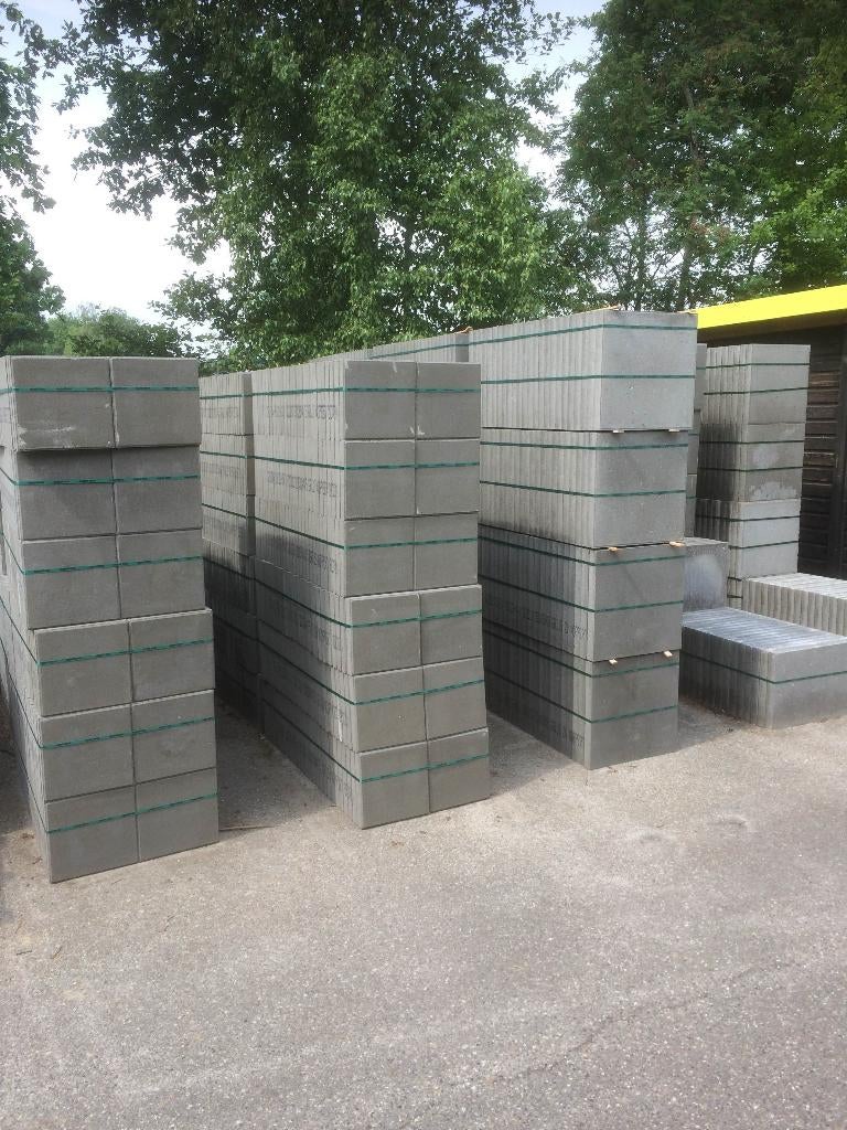 Betontegels en betonklinkers grijs en zwart, vanaf ! €1,45, Ophalen of Verzenden, Nieuw, Beton, Terrastegels