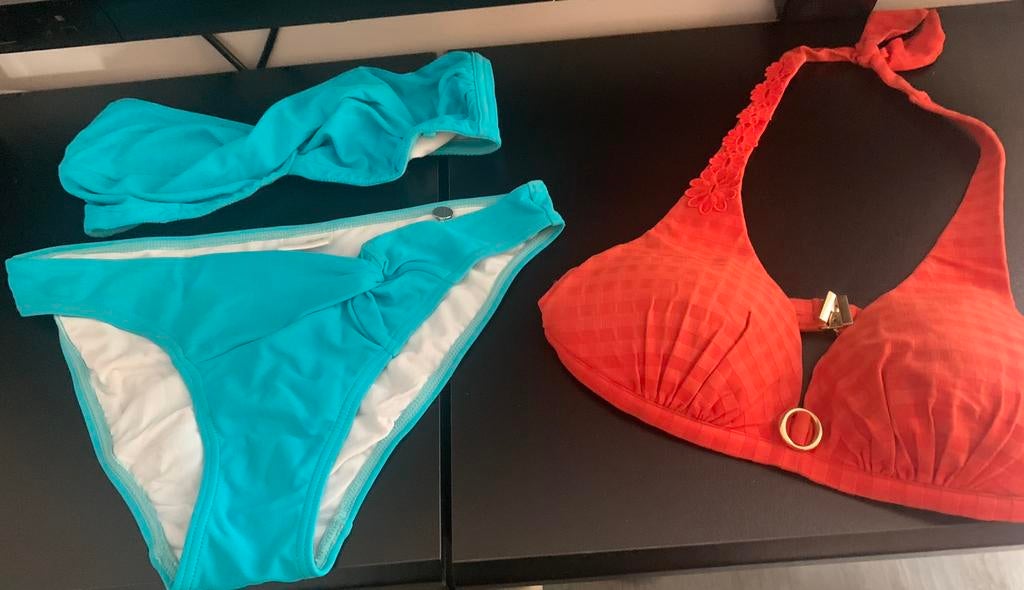Bikini, Ophalen of Verzenden, Zo goed als nieuw, Blauw, Bikini