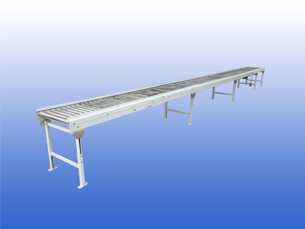 10 meter rollenbaan - 60 cm met ondersteuningen aangedreven, Verzenden, Zo goed als nieuw