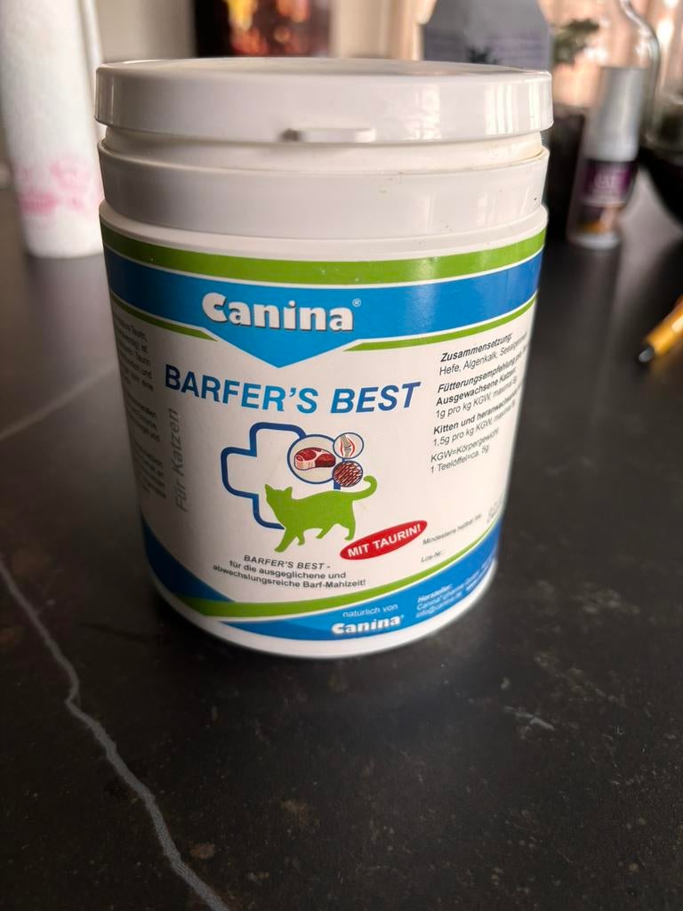 Canina BARFER’S BEST met Taurine supplement voor katten, Ophalen of Verzenden, Nieuw