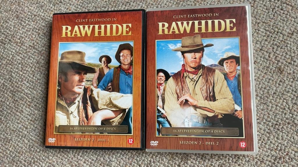 RAWHIDE Seizoen 2 deel 1 en 2., Boxset, Ophalen of Verzenden, Zo goed als nieuw, Actie en Avontuur