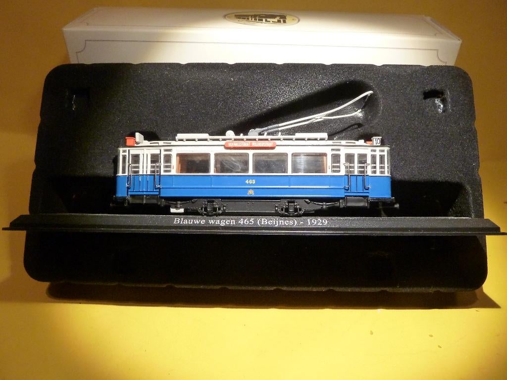 DE BLAUWE TRAM : Amsterdam 13 cm. MINT/ BOXED  PRIJS: € 10.=, Ophalen of Verzenden, Nieuw, Tram, Schaalmodel